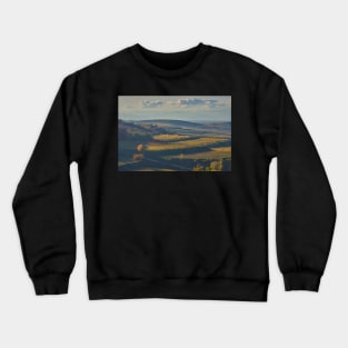 View across the Kaiserstuhl in Autumn Crewneck Sweatshirt